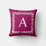 Fig Monogram A Throw Pillow at Zazzle
