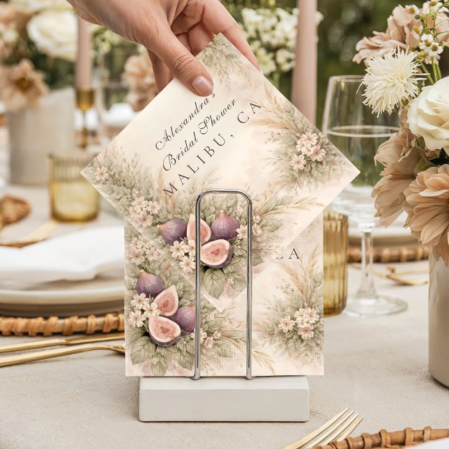 Fig Orchard Elegance Bridal Shower Napkins (Creator Uploaded)