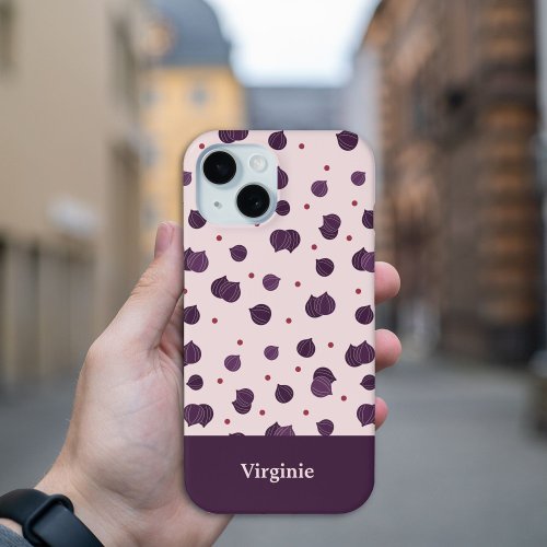Fig Pattern iPhone 15 Case