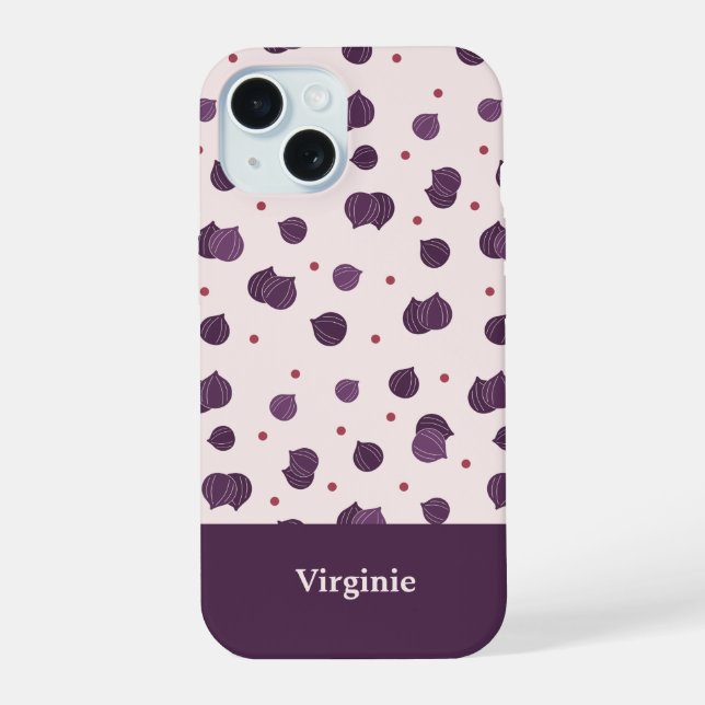 Fig Pattern Iphone Case (Back)