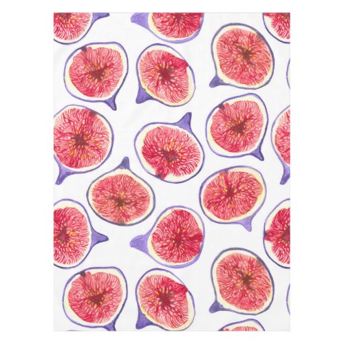 Fig slices watercolor tablecloth