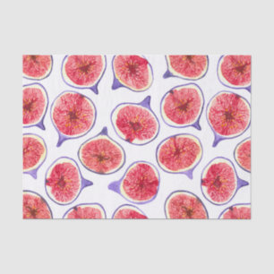 Fig slices watercolor tissue paper