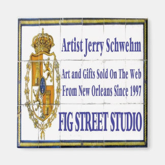 Fig Street Studio Tile Mural Magnet