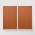 Fig the Fox outlined orange-brn black out Curtains