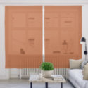 Fig the Fox outlined relax Sheer Curtains