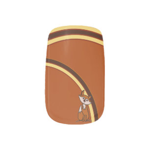 Fig the Fox pattern Minx Nail Art