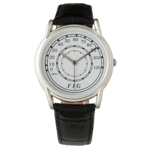 Figarations Classic Speedometer Rev Counter Watch