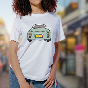 Figarations Cute Emerald Green Figaro Car Graphic T-Shirt