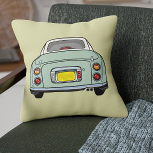 Figarations Cute Emerald Green Figaro Car Throw Pillow