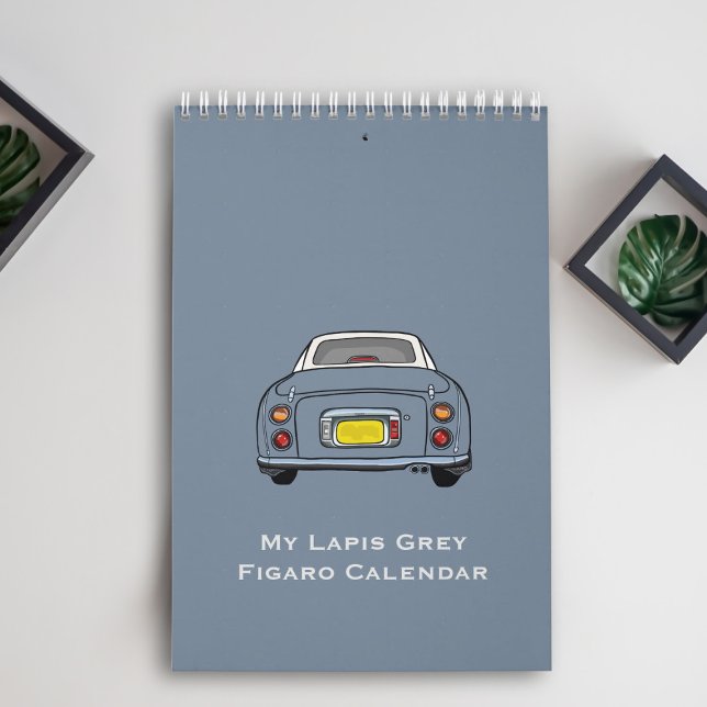 Figarations Cute Lapis Grey Figaro Car Calendar (A calendar for all your lapis grey figaro meetings)