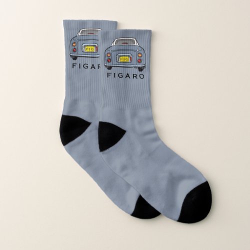 Figarations Cute Lapis Grey Figaro Car Socks