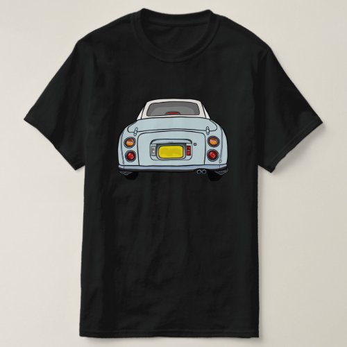 Figarations Cute Pale Aqua Figaro Car Black T_Shirt