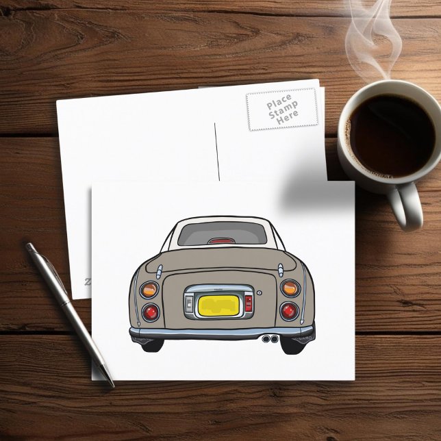 Figarations Cute Topaz Mist Figaro Car Postcard (Fun Figgy Postcard just for you)