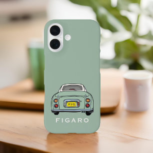 Figarations Emerald Green Figaro Car Personalised iPhone 16 Case