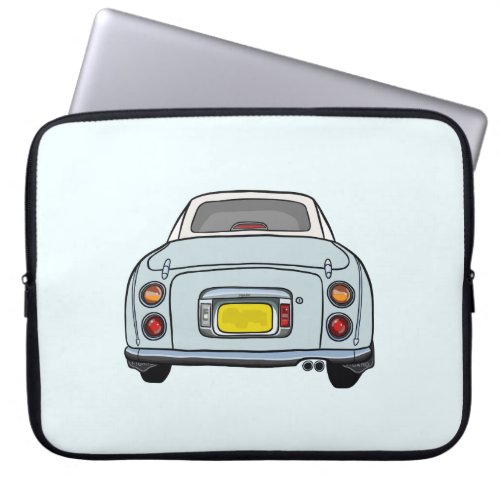 Figarations Figaro Car Blue Laptop Sleeve