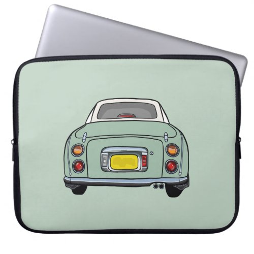 Figarations Figaro Car Green Laptop Sleeve