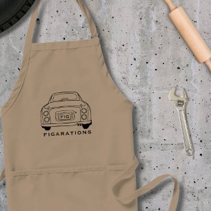 Figarations Figaro Car Name Garage Apron