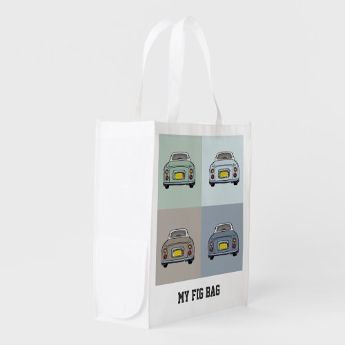 Figarations Figaro Car Name Grocery Bag