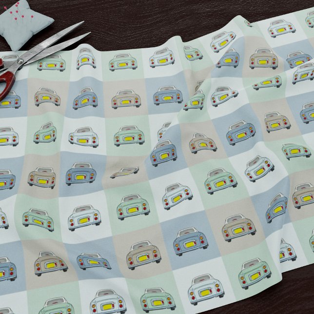 Figarations Figaro Car Pattern Fabric (Fun figgy fabric just for you)