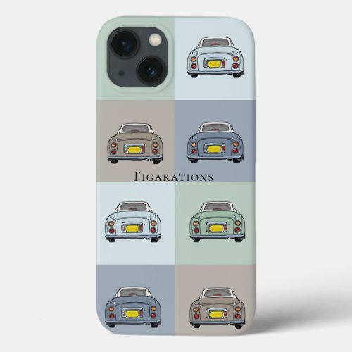 Figarations Figaro Car Pop Art Name iPhone 13 Case