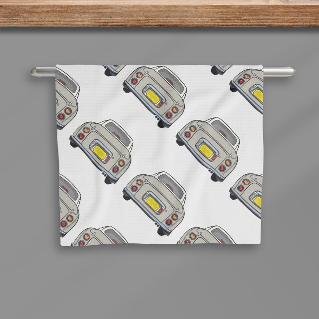 Figarations Figaro Car Topaz Mist Kitchen Towel (Fun topaz mist figaro car pattern kitchen towel just for you)