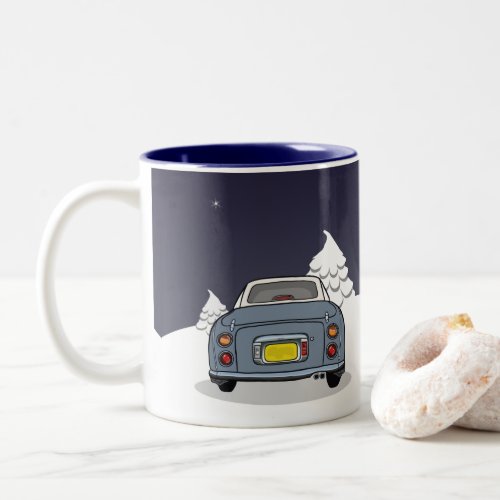 Figarations Figmas Holiday Lapis Grey Figaro Car Two_Tone Coffee Mug