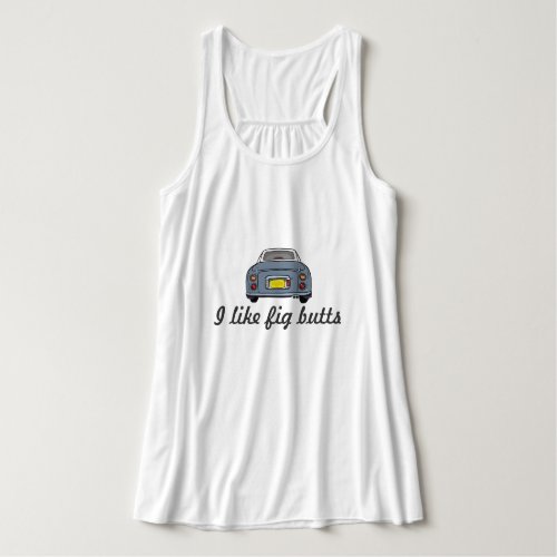 Figarations Funny Lapis Grey Figaro Car Name Tank Top