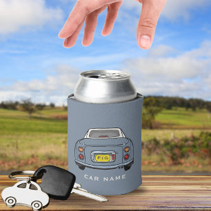 Figarations Lapis Grey Figaro Car Name Can Cooler