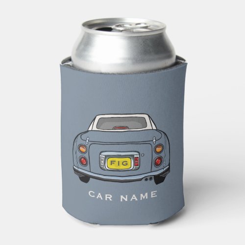 Figarations Lapis Grey Figaro Car Name Can Cooler