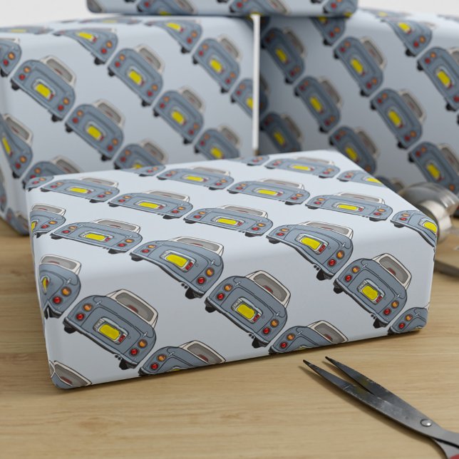 Figarations Lapis Grey Figaro Car Wrapping Paper (fun figgy wrapping paper for your lapis grey figaro car gifts)