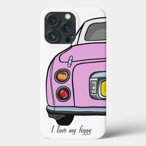 Figarations Name Cute Pink Figaro Car iPhone 13 Pro Case