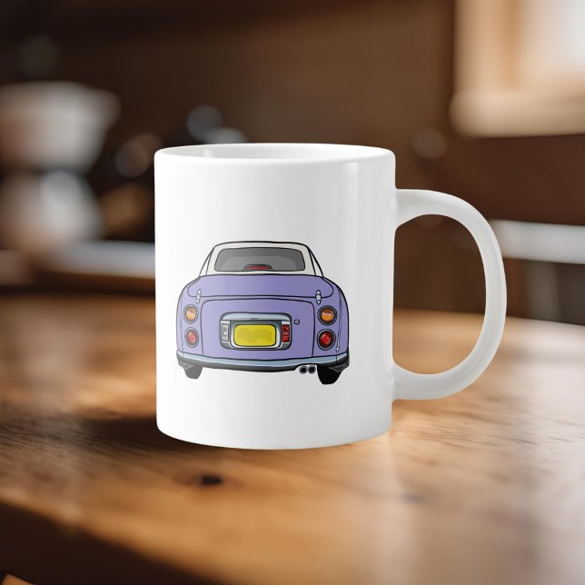 Figarations Name Lilac Figaro Car Coffee Mug (Cute Lilac Figaro Car coffee mug with space for your name or your figgy's)