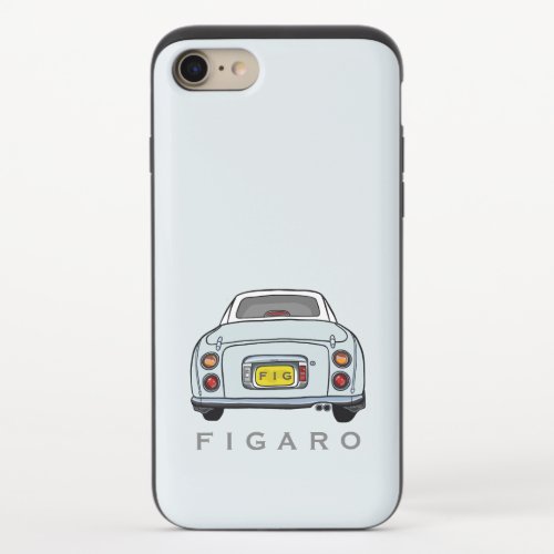 Figarations Name Pale Aqua Figaro Car Monogram iPhone 87 Slider Case
