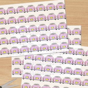 Figarations Pink Figaro Car Pattern Tissue Paper