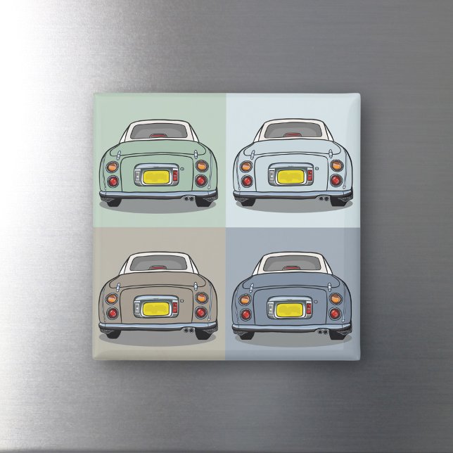 Figarations Seasons Figaro Car Magnet (Fun figgy magnet just for you. Handy for checking for rust on your figaro car)