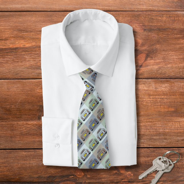 Figarations Seasons Figaro Car Neck Tie (Figarations Figaro Car Pattern Tie just for you)