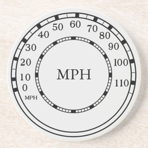 Figarations Speedometer MPH Coaster