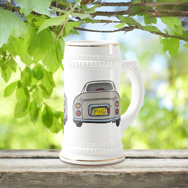 Figarations Topaz Mist Figaro Car Beer Stein (Fun figaro beer stein for the topaz mist figaro driver (when they are not driving) Add your initials)