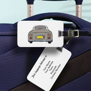 Figarations Topaz Mist Figaro Car Luggage Tag