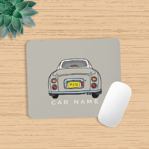 Figarations Topaz Mist Figaro Car Name Monogram Mouse Pad