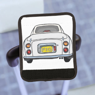 Figarations White Figaro Car Luggage Handle Wrap