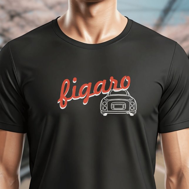 Figaro Car Name Black Figarations T-Shirt (A fun figgy t-shirt perfect for lovers of Figaro cars (computer generated mockup))