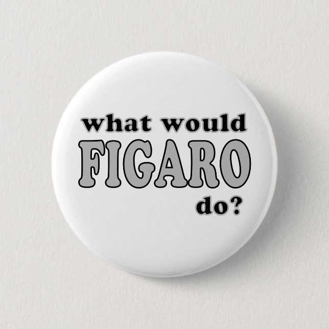 Figaro Pinback Button (Front)