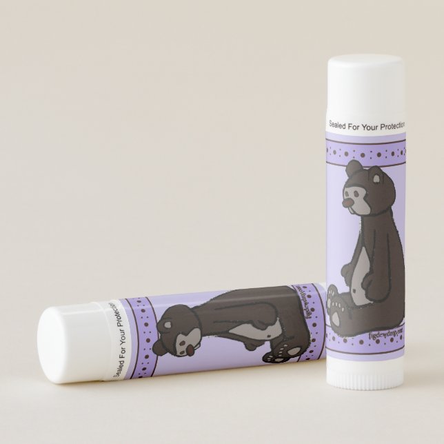 figdewdrop Bear Watermelon chap stick Lip Balm (Front)