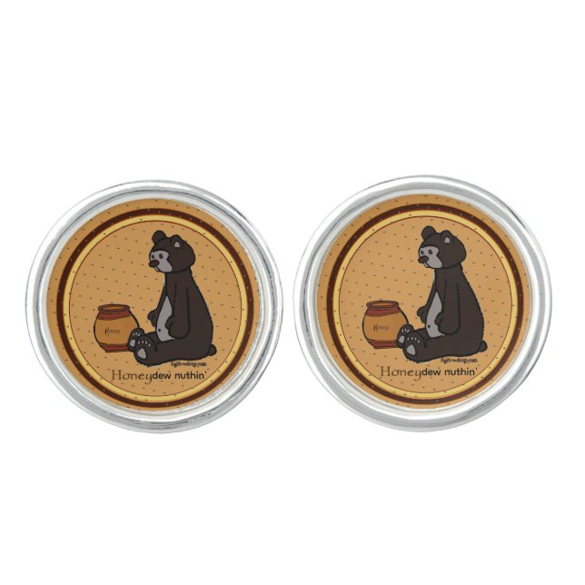 figdewdrop Honey Dew Nuthin Cufflinks (Front)