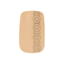 figdewdrop nutty bullseye sand-beige Minx Nail Art