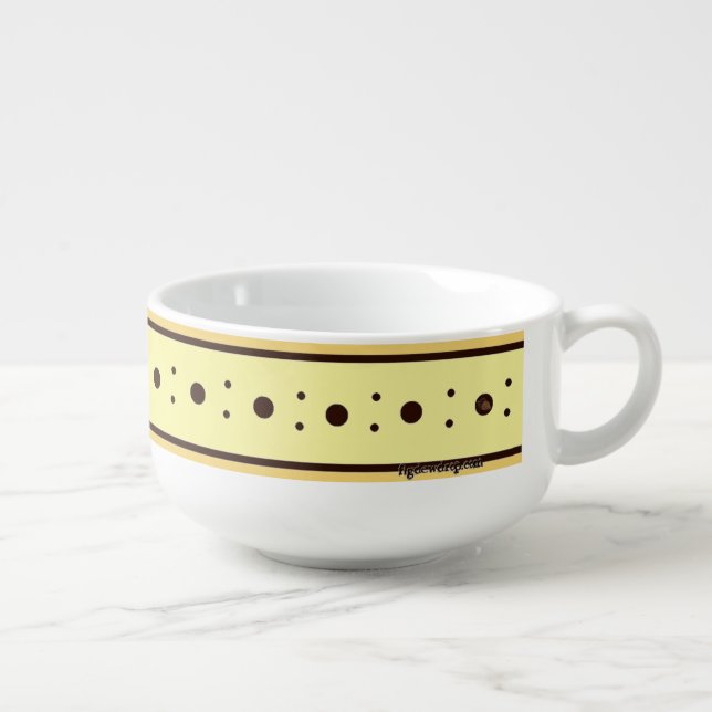 Figdewdrop Relax Cup Gold Acorn Soup Mug (Left)