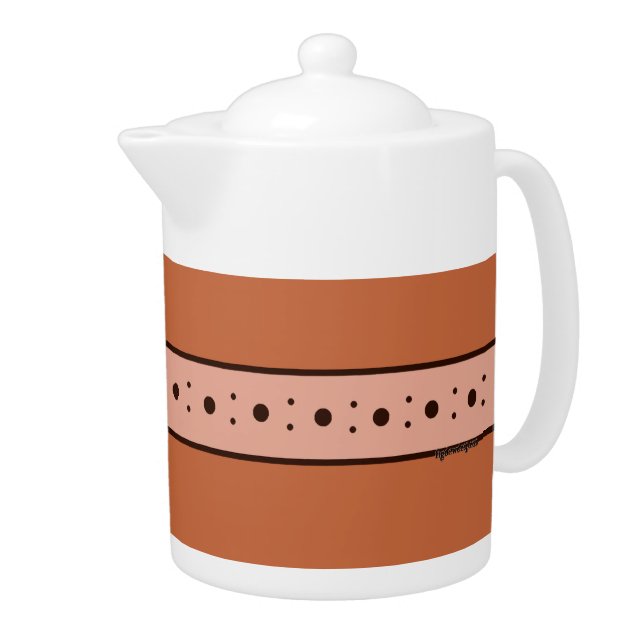 Figdewdrop Relax Cup Orange Medium Teapot (Right)