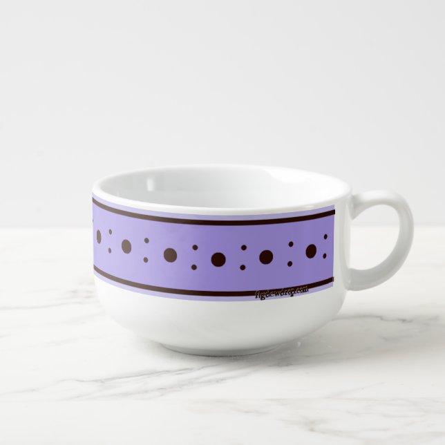 Figdewdrop Relax Cup Violet Purple Soup Mug (Left)