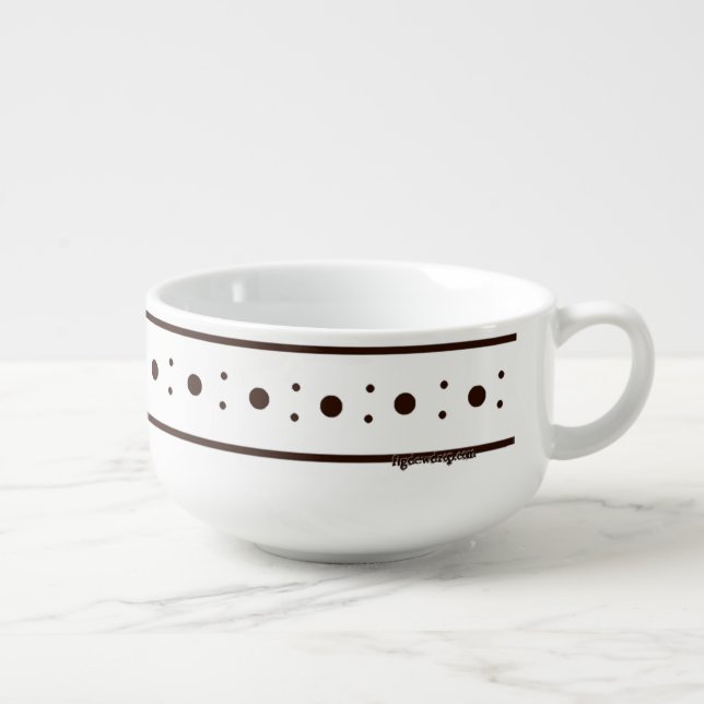 Figdewdrop Relax Cup White Soup Mug (Left)